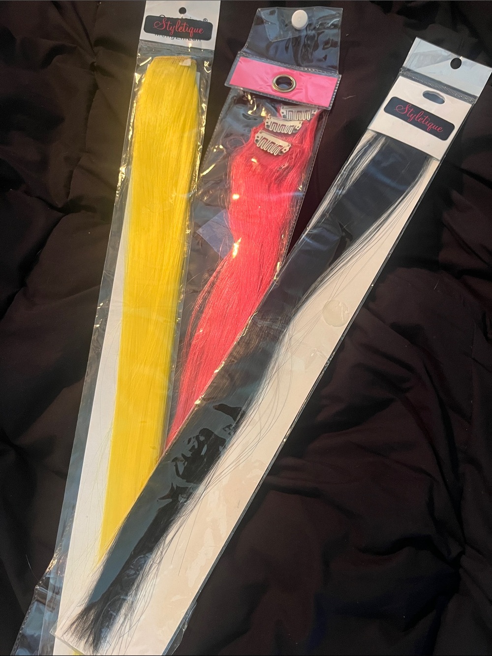 Single clip in hair extensions